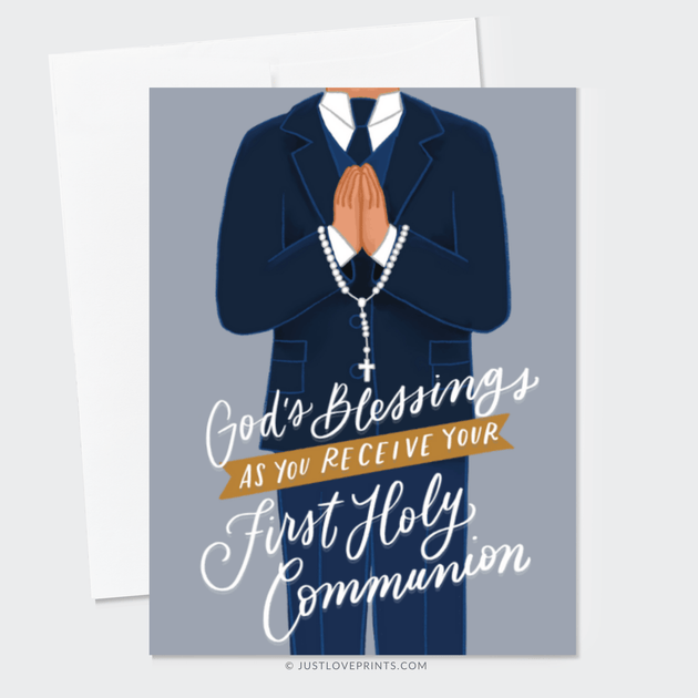 Boy First Holy Communion Greeting Card Just Love Prints boy-first-holy-communion-greeting-card-just-love-prints