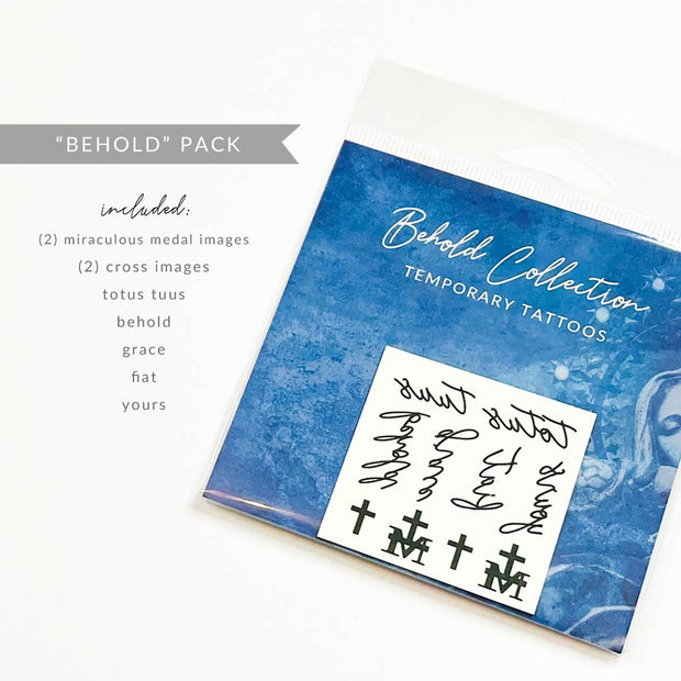 "Behold Collection" Temporary Tattoos