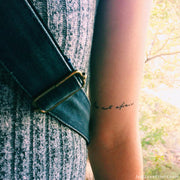 "Be Not Afraid" Temporary Tattoos