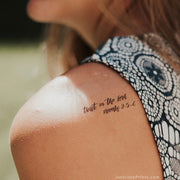 "Faith Over Fear Collection" Temporary Tattoos
