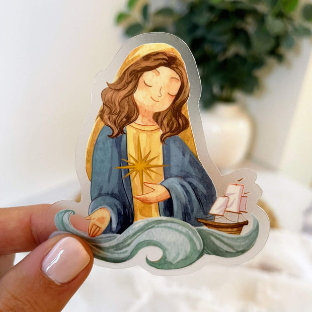 Our Lady Star of the Sea Vinyl Sticker