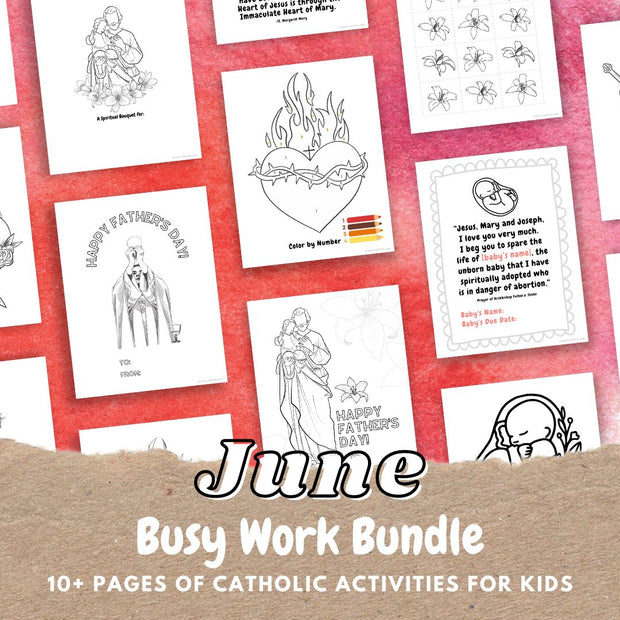 June "Busy Work" Bundle (PDF Download)