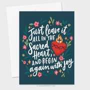 Sacred Heart Greeting card