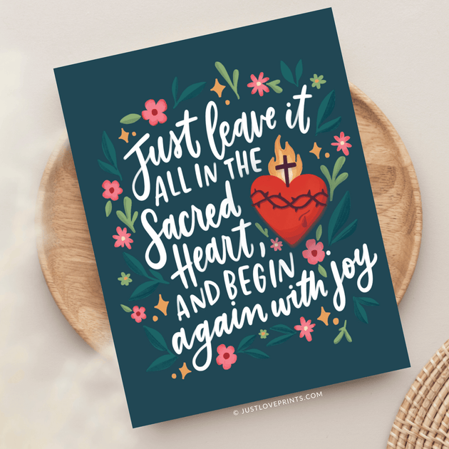 Begin Again with Joy Greeting Card – Just Love Prints