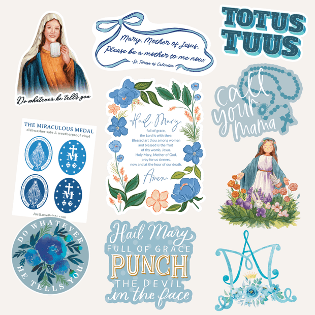 Mary Catholic Stickers