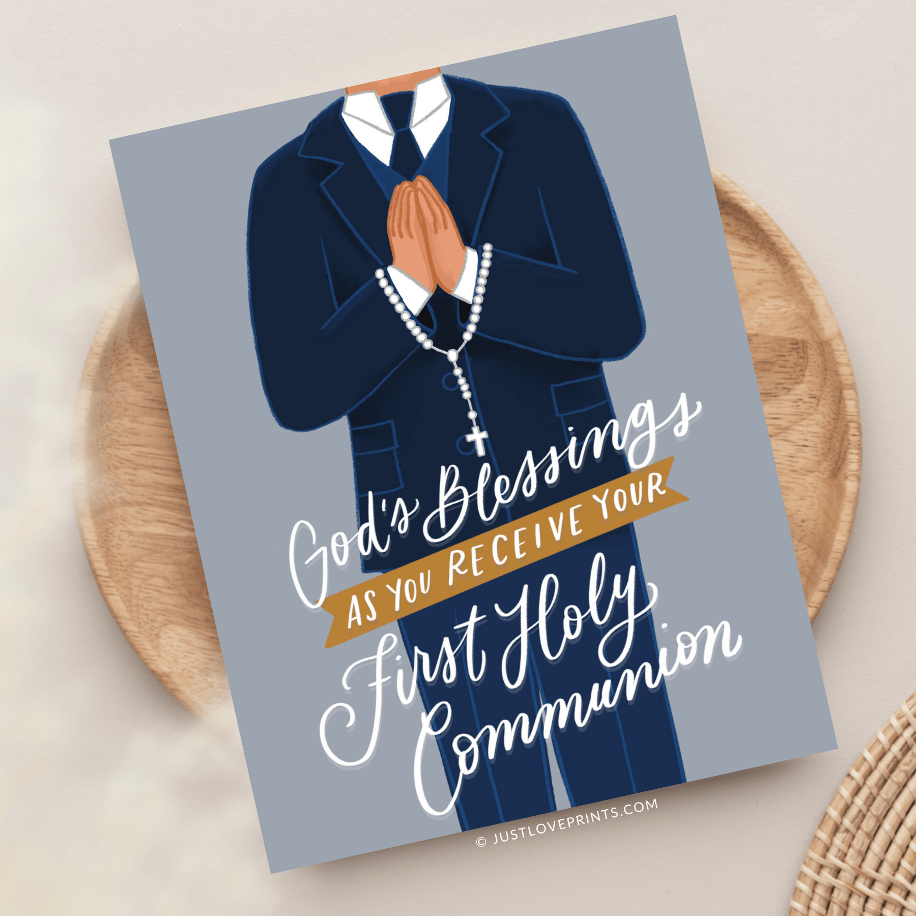 Boy First Holy Communion Greeting Card Just Love Prints boy-first-holy-communion-greeting-card-just-love-prints