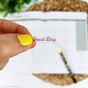 "Feast Day" Sticker