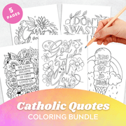 Catholic Coloring Page Bundle