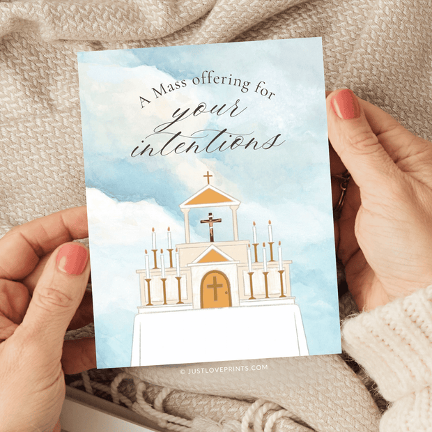 In Loving Memory Card Catholic