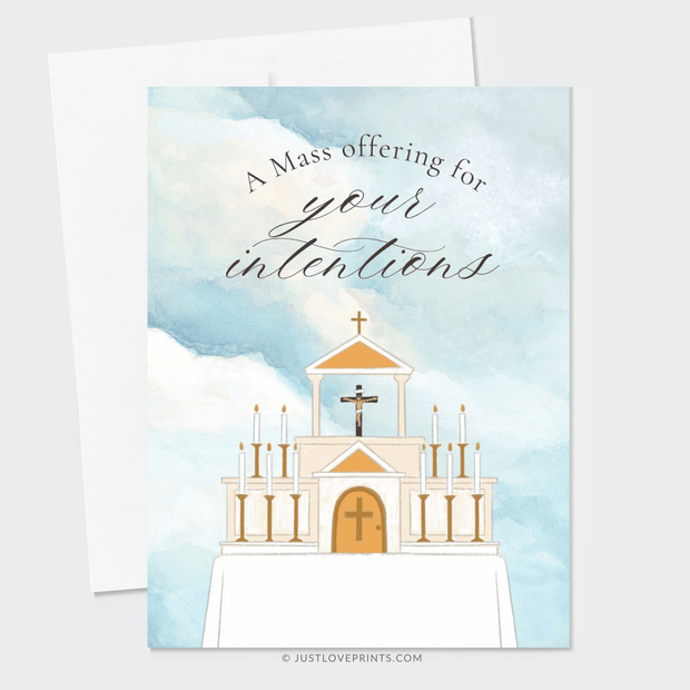 Condolence Mass Card