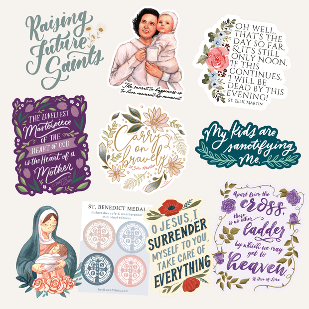 Catholic Mom Sticker Bundle – Just Love Prints