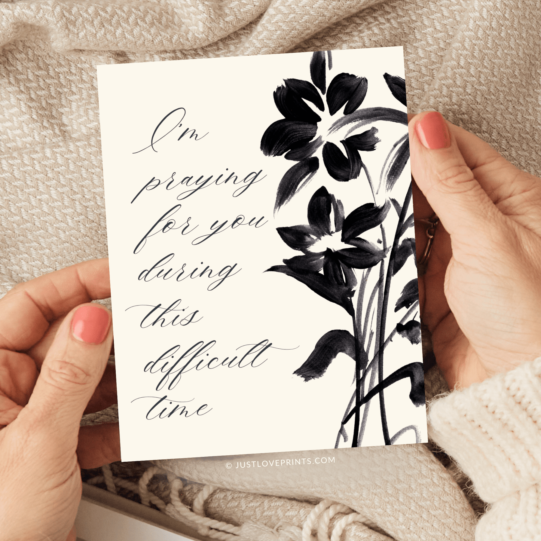 Catholic Sympathy Greeting Card – Just Love Prints