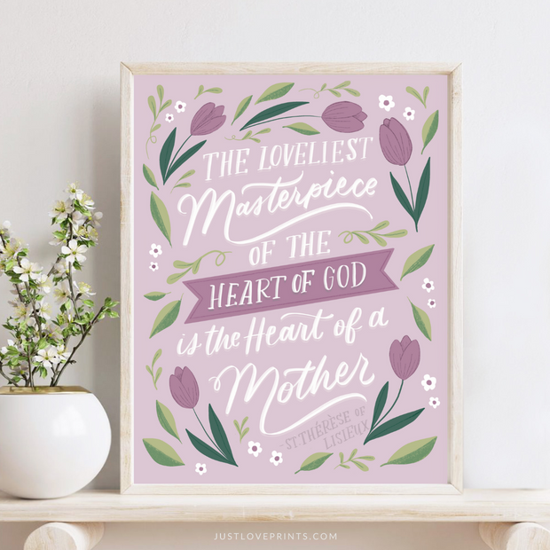 Heart of a Mother Print