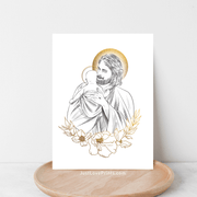 Jesus Holding Baby 5x7 Print