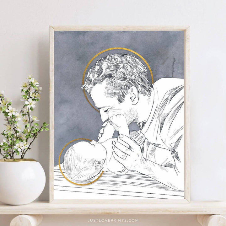 St. Joseph Playing with Baby Jesus