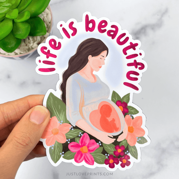 Pro-Life Catholic car magnet