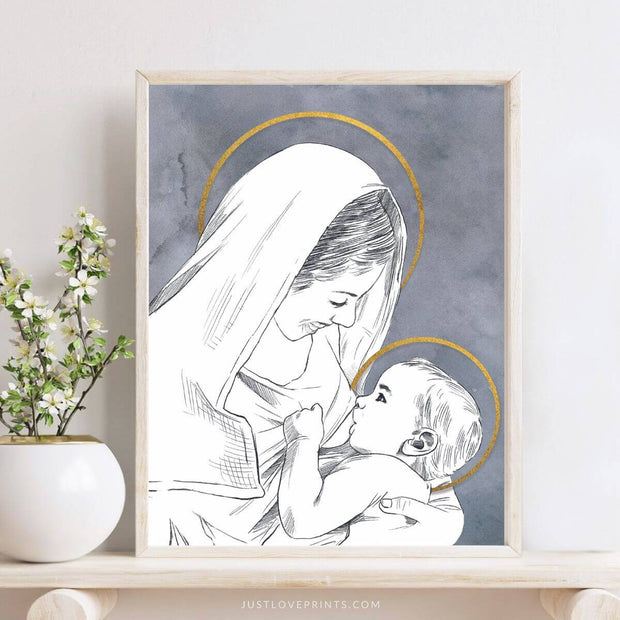 Mary Nursing Baby Jesus