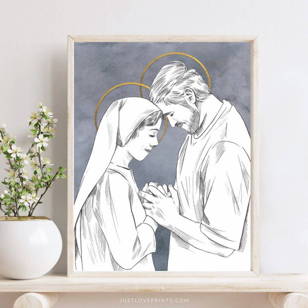Mary and Joseph Praying Together
