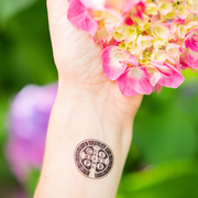 St. Benedict Medal Temporary Tattoos