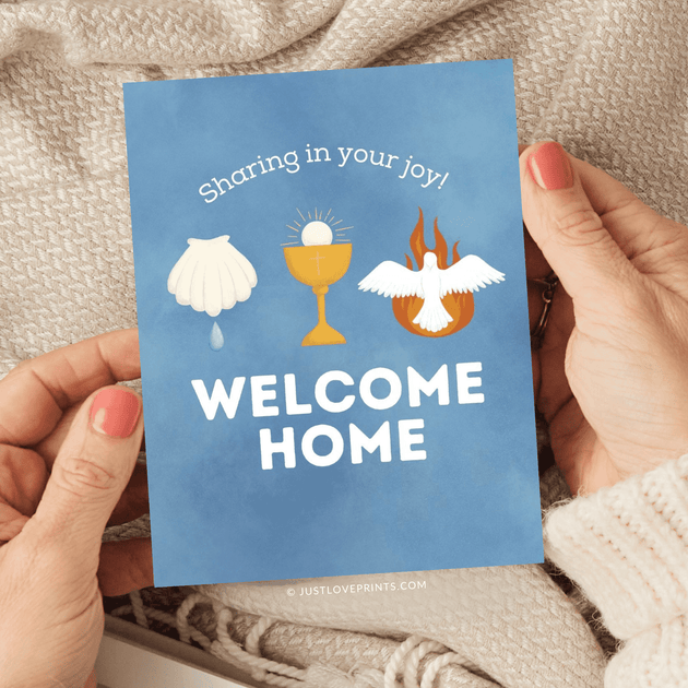 Welcome Home RCIA Greeting Card – Just Love Prints