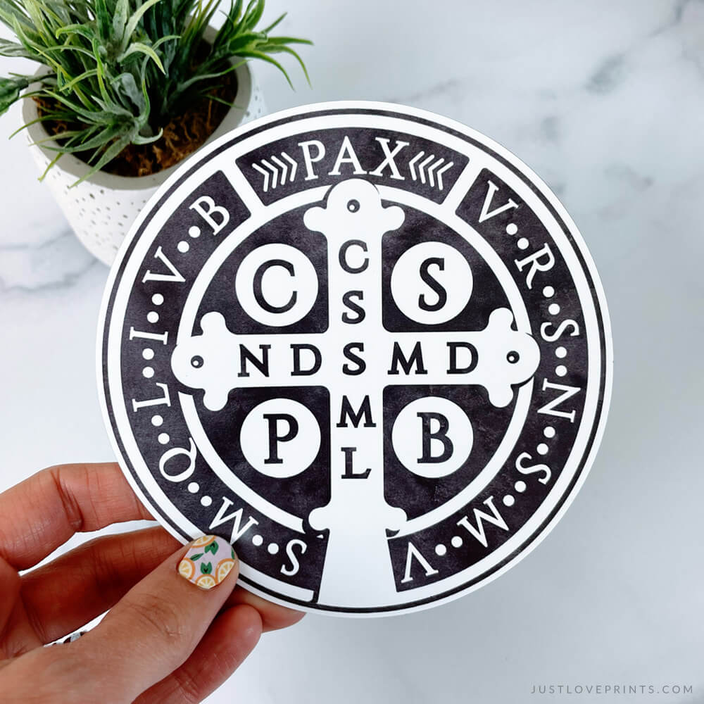 Saint Benedict Medal Car Decals