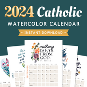 2024 Catholic Watercolor Calendar Download