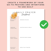 Daily Prayer Dashboard - Instant Download