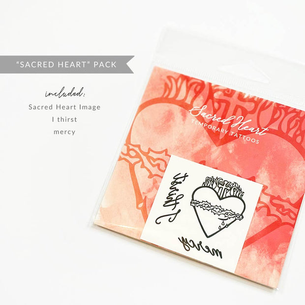 "Sacred Heart Collection" Temporary Tattoos