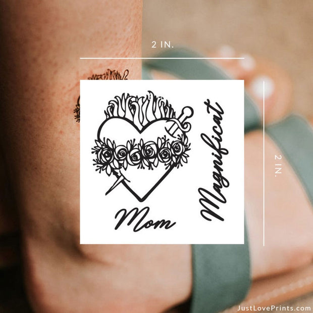 LAST CHANCE "Immaculate Heart Collection" Temporary Tattoos
