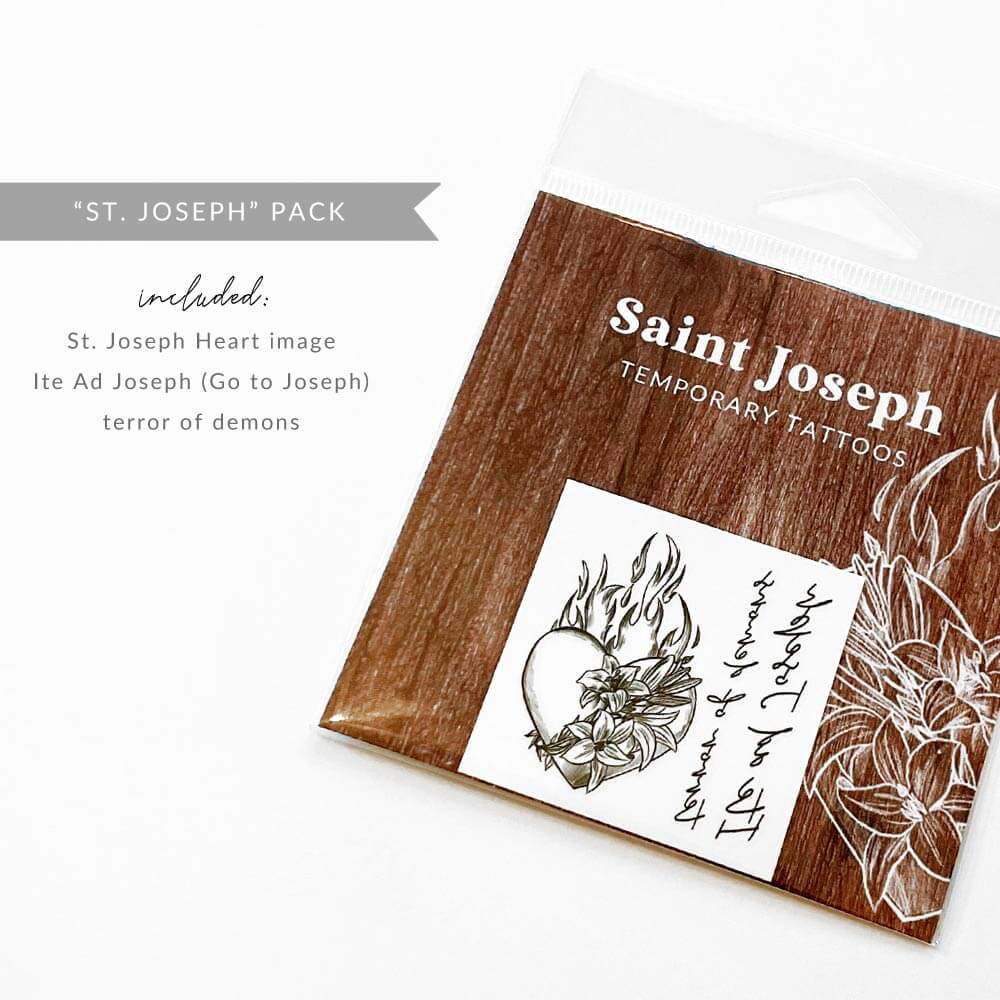 St. Joseph Temporary Tattoos – Just Love Prints