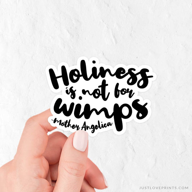 Holiness is Not for Wimps Vinyl Sticker