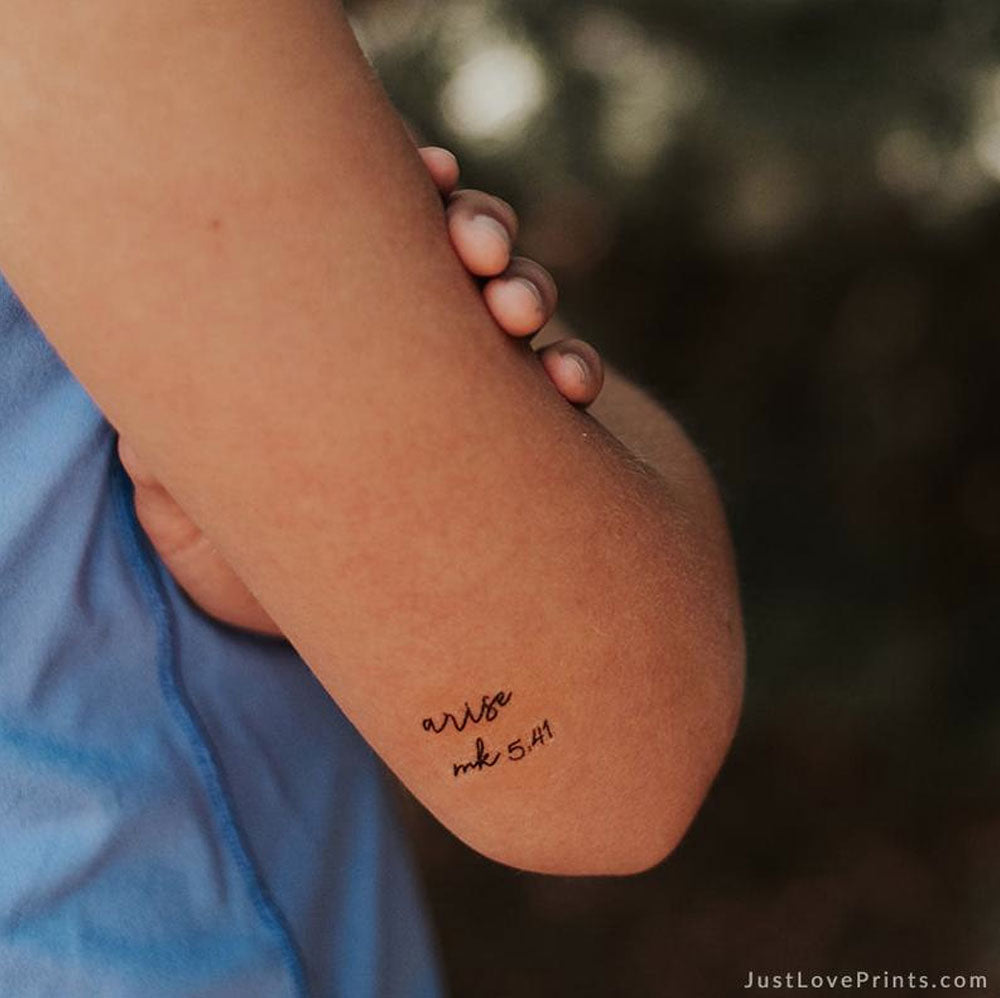 "Talitha Koum Collection" Temporary Tattoos Just Love Prints