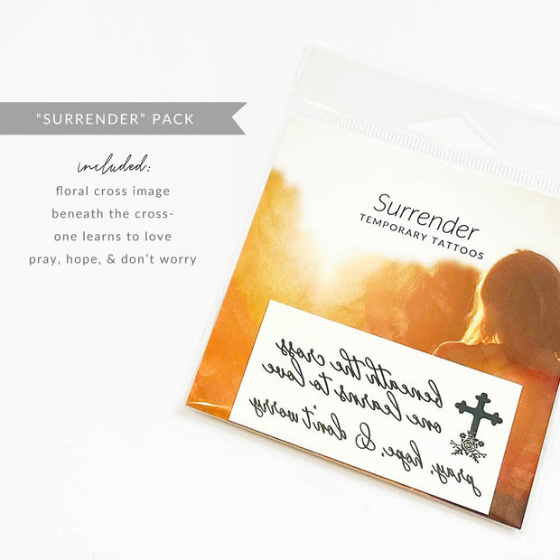 LAST CHANCE "Surrender Collection" Temporary Tattoos