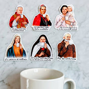 "Sipping with the Saints" Sticker Bundle