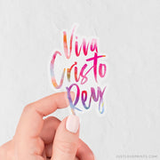 Viva Cristo Rey Vinyl Sticker